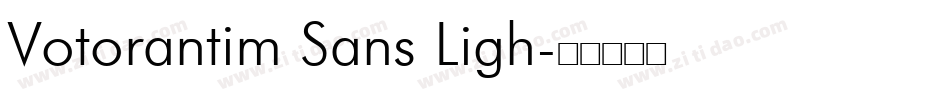 Votorantim Sans Ligh字体转换